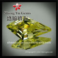 Irregular Green Cubic Zirconia Gemstone/Loose Peridot Cubic Zirconia Gemstones